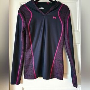 Under Armour Women's Hooded Long Sleeve Pullover sz md